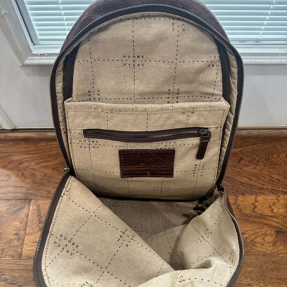 Moore & Giles Brennan Rucksack in Tital Milled Brown